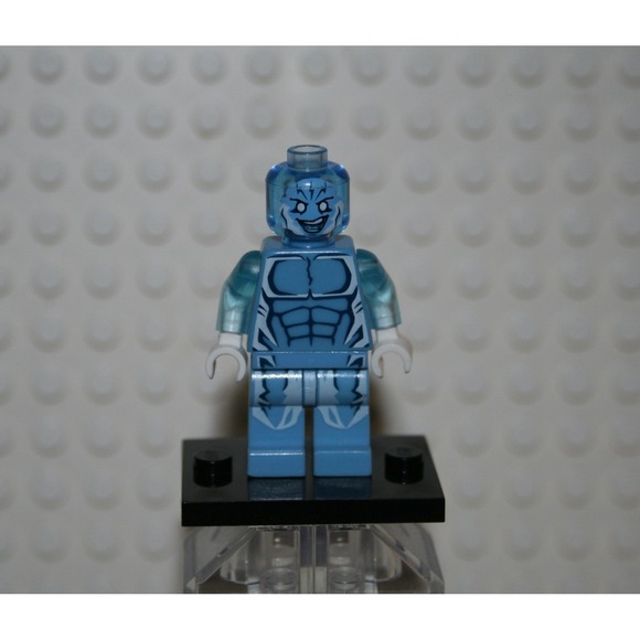LEGO Electro Minifigure Marvel Super Heroes SH0105 Blue Excellent Condition - Picture 1 of 6